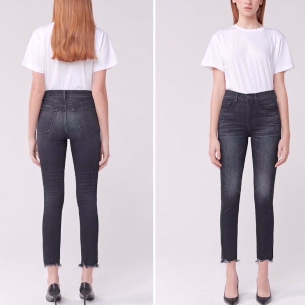 3x1 NYC Black Shake‎ Authentic Straight Leg High Rise
Frayed Jeans size 26